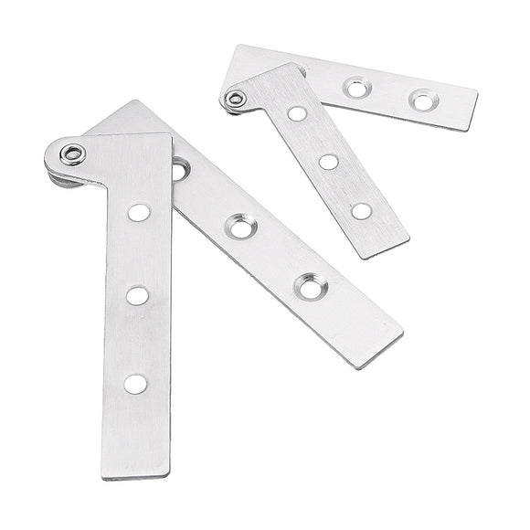 Stainless Steel Concealed Hinge 7-Shape Chicken Mouth Shape Door Hinge 360 Degree Rotating Hardware