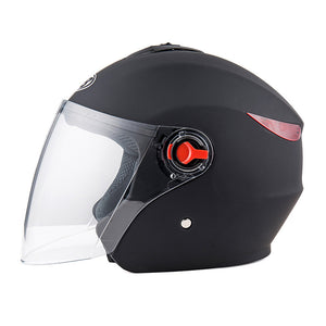 BYB Universal 56-62cm Motorcycle All Season Half Helmet Anti-fog Visor Rainproof Breathable