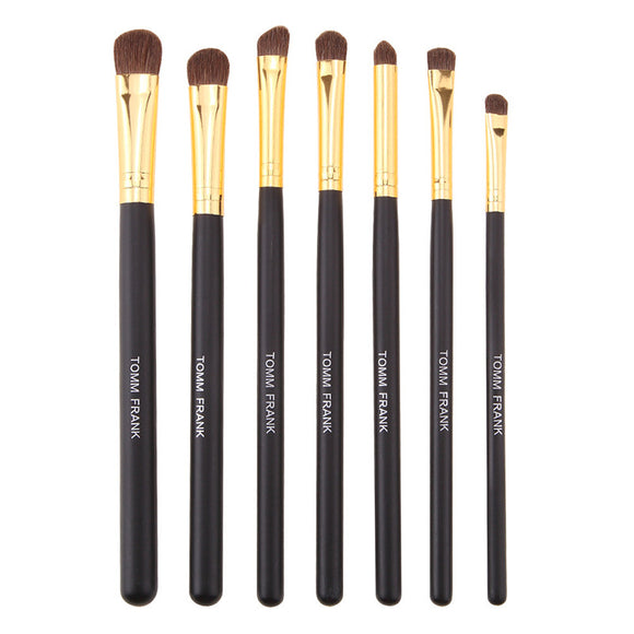 7pcs Soft Horsehair Makeup Brushes Set Eyeshadow Eyeliner Eyebrow Lip Stick Horse Hair