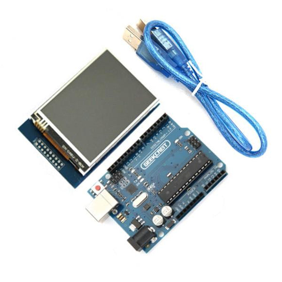 Geekcreit UNO R3 USB Development Board With 2.8 Inch TFT Touch Display Module For Arduino