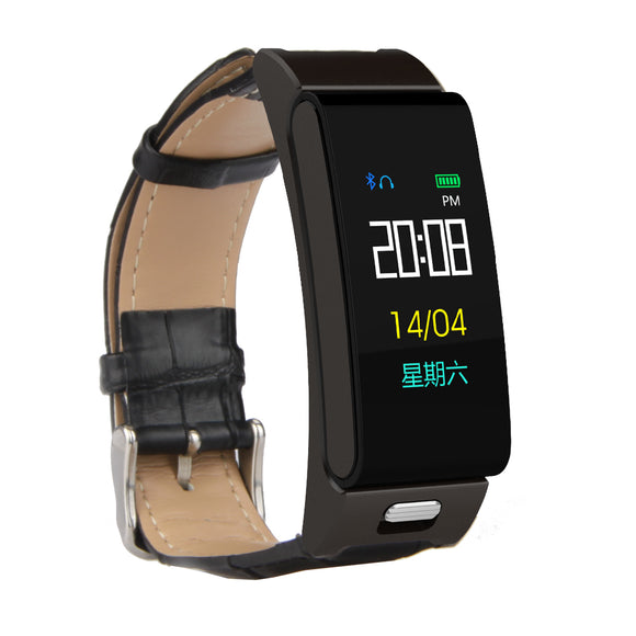 XANES A9s 0.96'' IPS Color Screen Smart Bracelet bluetooth Earphone Heart Rate Monitor Fitness Watch