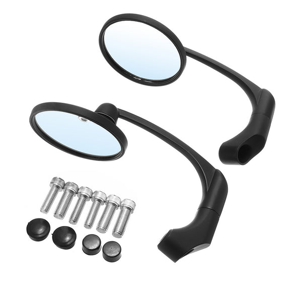 Universal 8/10mm Round Retro Modified Motorcycle Motorbike Cafe Racer Rearview Mirrors