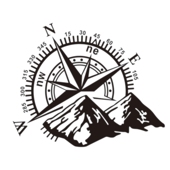 Hood Body Sticker Decal Large Compass Navigation For Camper Van Motorhome Car Boat 60x50cm