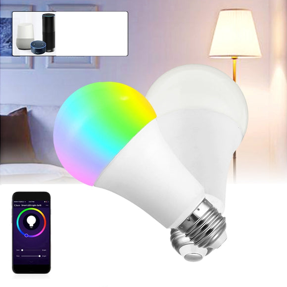 E27 7W RGBW WIFI APP Control LED Global Smart Light Bulb for Echo Alexa Google Home AC85-265V