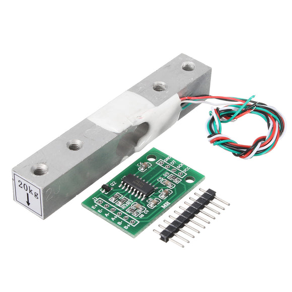 HX711 Module + 20kg Aluminum Alloy Scale Weighing Sensor Load Cell Kit For Arduino