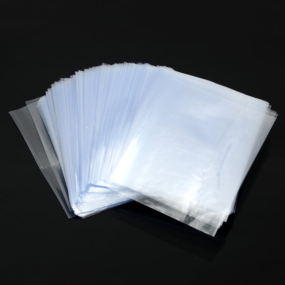 200Pcs PVC Heat Shrink Wrap Bags Clear Film DIY Crafts Gifts Bottle Packaging Bags