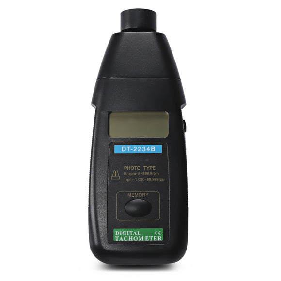 DT2234B Digital RPM Measurer Laser Tachometer 1 - 99999RPM Non Contact Blacklight Auto S