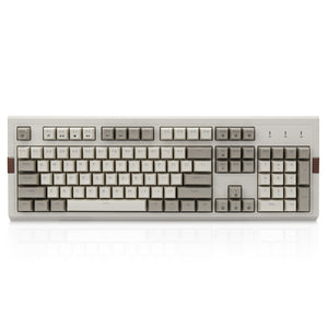 Ajazz AK510 Retro RGB Mechanical Keyboard 104 Key PBT Ball Key Cap Brown  Black Switch Grey Classics Version Wired Keyboard