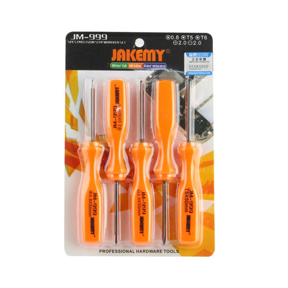 JAKEMY JM-999 Professional Portable 5 in 1 Screwdriver Set Repair Tool Kit for Cell Phone Tablets