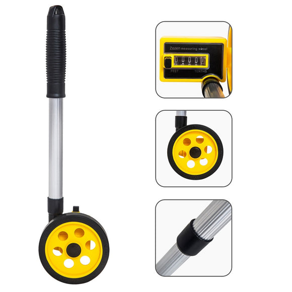 WS-202 C2 Adjustable Measuring Wheel Handle High-Visibility Distance Measuring Tape Range Finder