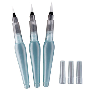 3PCS S/M/L Water Brush Ink pen for Water Color Calligraphy Drawing Paint Beginner
