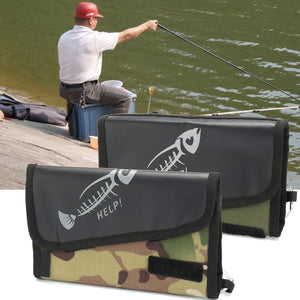 ZANLURE Fishing Spoon Lure Tackle Bag Portable Waterproof Wallet Spinner Storage Bag