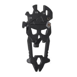 AOTDDOR 12 In 1 Manual Tool Screwdriver EDC Mini Portable Skull Multi-function Bottle Opener