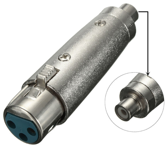 3Pin Connector XLR Female Jack Plug Audio Adapter For Microphone
