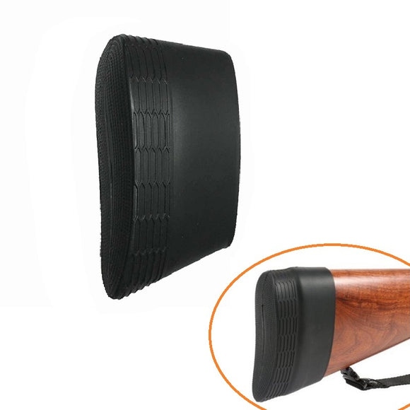 Hunting Tactical Silicone Rubber Slip-on Shotgun Recoil Butt Pad Buttpads Black