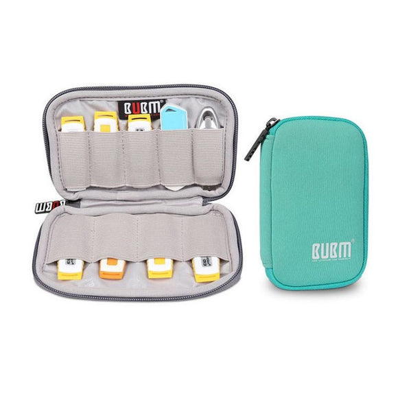 BUBM 6/9 USB Drive Shuttle Case Portable USB Flash Drives Storage Bag Carrying Case Holder Pouch Pro
