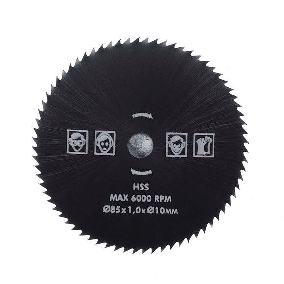 85mm 72T HSS Circular Saw Blade ID10mm Wood Cutting Disc Wheel For  Wood Metal Working