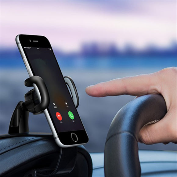 360 Rotatable HUD Type Car Dashboard Phone Holder Buckle ABS Mount Stand for iPhone X