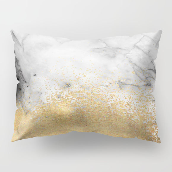 50*30CM Long Hug Pillow Case Horror Sofa Cover Print Twill Marble Pattern Geometric Cushion Cover