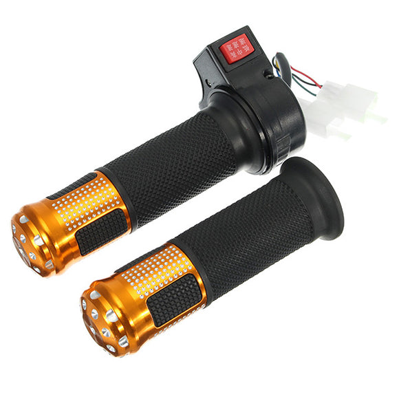 Handlebar Throttle Grips with Speed Control Button for Electric Bike Scooter