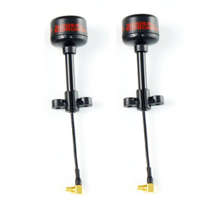 A Pair Rush Cherry RHCP MMCX Right Angle 1.2dBi 5.8Ghz FPV Racing Antenna for RC Drone