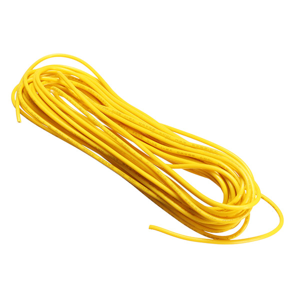 10 Lots 5 Meters/Lot Yellow 300V Super Flexible 22AWG Copper PVC Insulated Wire LED Electric Cable