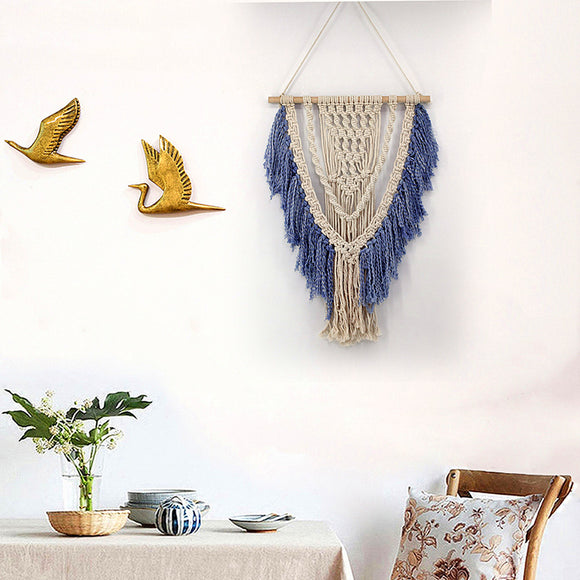 Woven Wall Hanging Home Macrame Bohemian Boho Chic Geometric Art Decorations