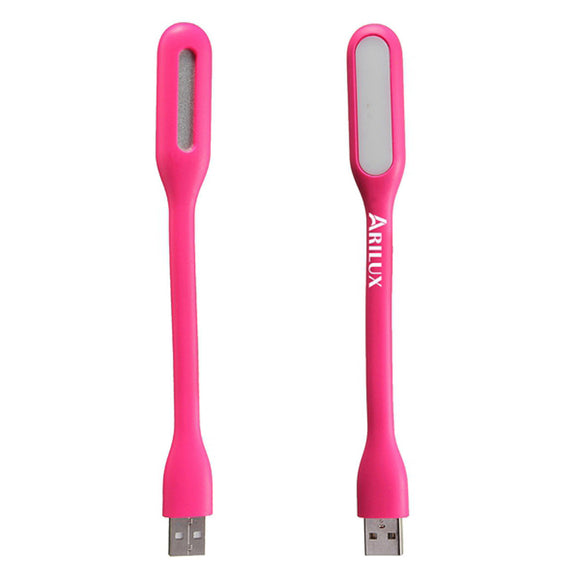 3pcs ARILUX HL-NL01 Rose Pink Portable LED USB Light For Computer Notebook PC Laptop Power Bank