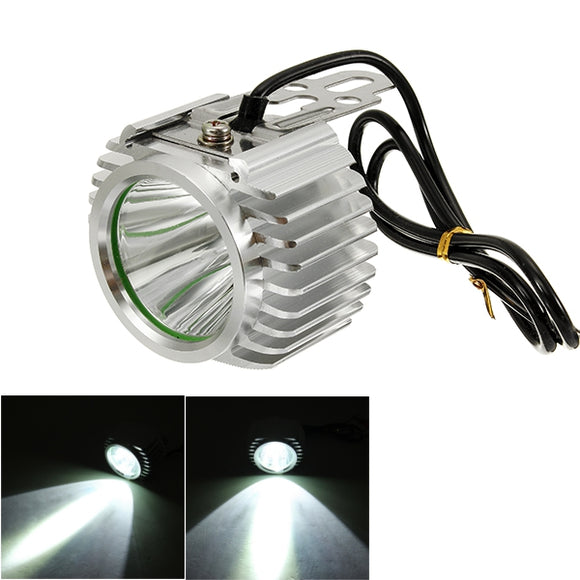 8-85V 750lm 10W Motorcycle LED Headlight Bulb Waterproof Headlamp Universal Silver