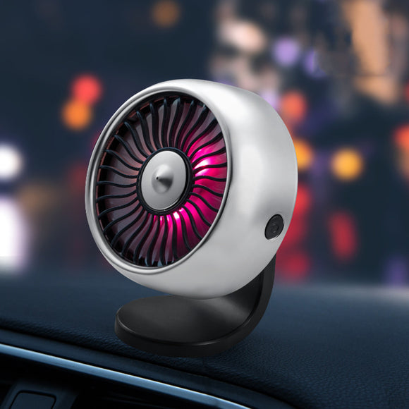 12V/24V Mini Electric Car Fan Low Noise 360 Degree Rotating Cooling Fan Cooler