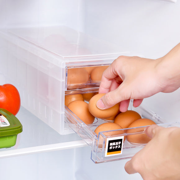 Draw Design Kitchen Egg Storage Rack Refrigerator Freezer Storage Box