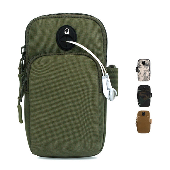 WPOLE A02 6.5 inch Outdoor Running Mobile Arm Bag Portable Sports Camouflage Tactical Bag