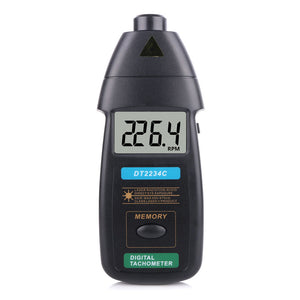 DT2234C Digital Laser Tachometer RPM Meter Non-Contact 2.5RPM-99999RPM LCD Display Speed Meter Tester Speed