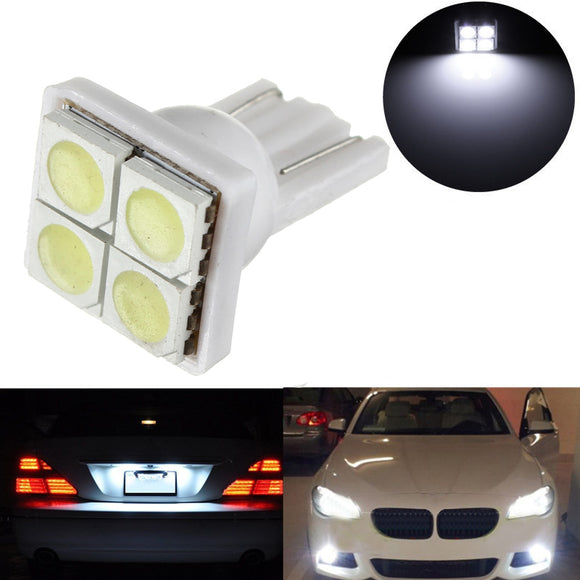 T10 White 4SMD 5050 LED Intrument Panel License Plate Lamp Light