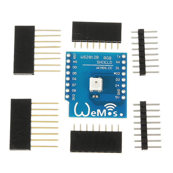 10Pcs Wemos WS2812B RGB Shield Module For WeMos D1 Mini