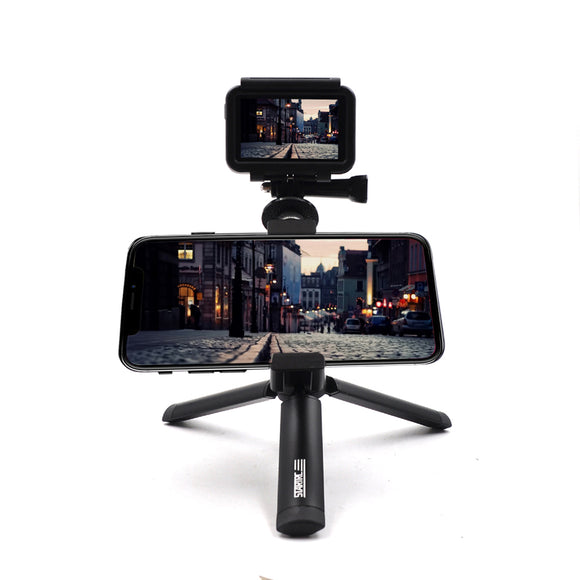 STARTRC Aluminum Tripod 360 Degree Rotation W/ 1/4 Screw Universal Handheld Phone Clip Set for OSMO Action Camera