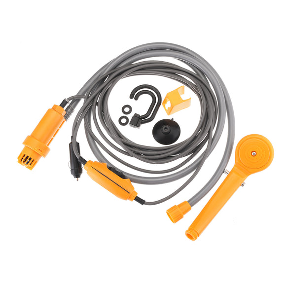 2.5 L/M 12V Outdoor Electric Car Plug Portable Shower Kit Bathing Camping Travel