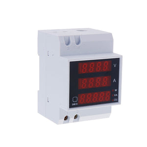 D52-2048 Digital Energy Meter LED Active Power Factor Multi-Functional Power Meter Voltmeter Current Meter AC80-300V,0-100A