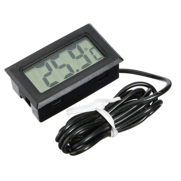 10Pcs Mini LCD Digital Thermometer For Aquarium Fish Tank Refrigerator Temperature Measurement
