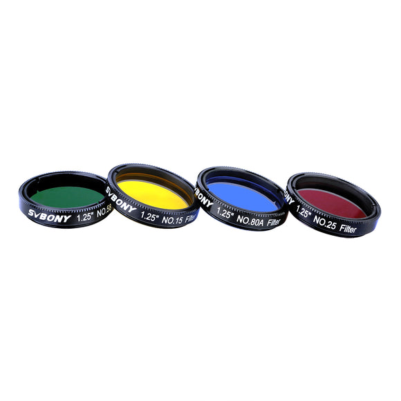 SVBONY SV127 1.25-Inch Eyepiece Filter Set for Planetary Details Ideal Accessory