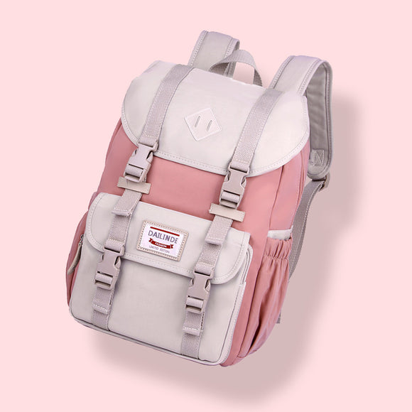 Women Canvas Casual Patchwork Fashion Waterproof Backpack