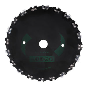 230mm Brushcutter Blade Replacement Brushcutter Saw Blade with Chain for Trimmer Lawnmover