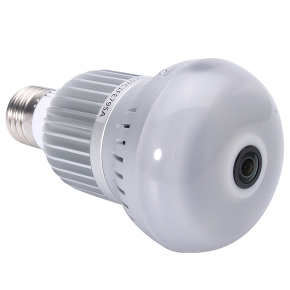 360 Wireless WiFi HD 1080P Light Bulb IP Security Camera Panoramic Motion Detect Two Way Audio