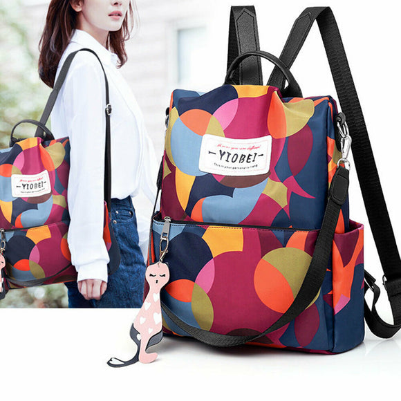 Women Back To School Anti-Theft Nylon Backpack Girls Bag Backpack Travel Bags