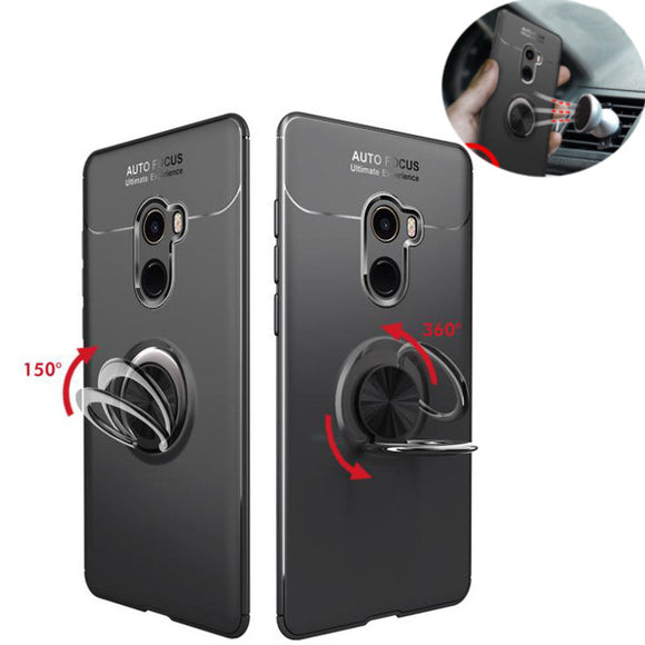 Bakeey 360 Adjustable Metal Ring Kickstand Magnetic PC Protective Case for Xiaomi Mi MIX 2