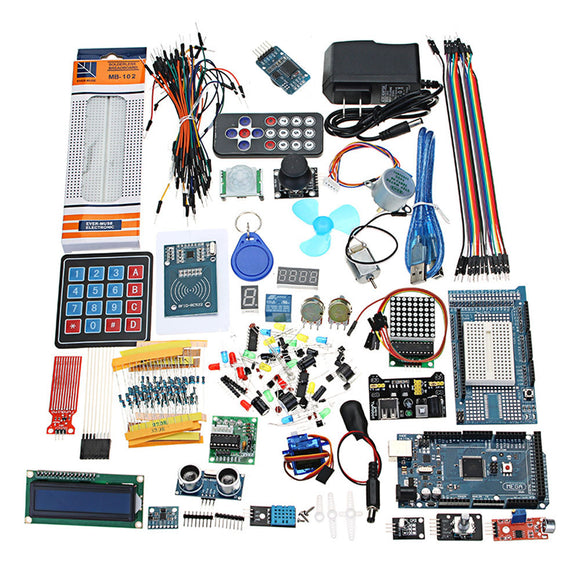 Geekcreit Mega 2560 The Most Complete Ultimate Starter Kits For Arduino Mega2560 UNOR3 Nano No Battery Version