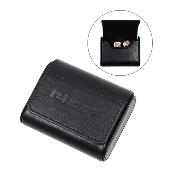 HZSOUND PU Leather Magnetic Flip Cover Portable Digital Accessories Earphone Storage Bag Case