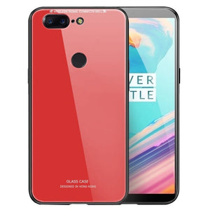 Bakeey Tempered Glass Mirror Back Cover Soft TPU Frame Protective Case for OnePlus 5T