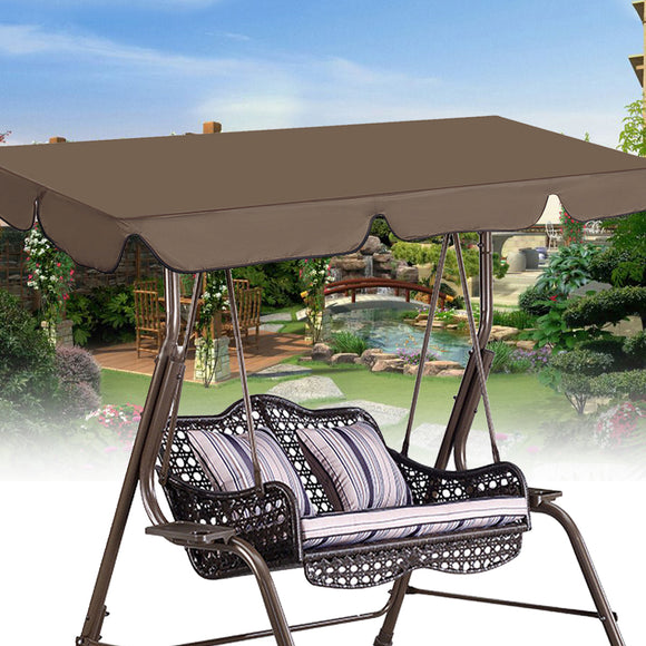 190x132cm Swing Chair Top Cover Waterproof Cover Outdoor Camping Replacement Canopy