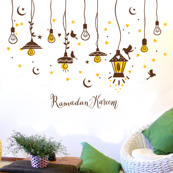 Creative Chandelier Self - Adhesive Wallpaper Stickers Living Room Bedroom